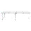 Foldable Camping Table Height Adjustable Aluminium 240 x 60 cm 3