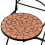 Berkfield Folding Bistro Chairs 2 pcs Ceramic Terracotta 5