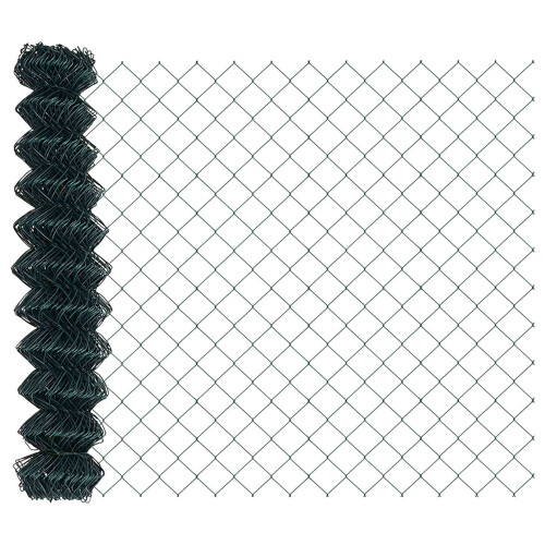 Berkfield Chain Link Fence Green 1