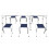 Foldable Camping Table Set with 6 Stools Height Adjustable 180x60cm 2