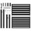 Berkfield Garden Gate Lockable Black 100x100 cm Aluminium 5