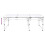 Foldable Camping Table Set with 6 Stools Height Adjustable 180x60cm 6