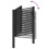 Berkfield Garden Gate Lockable Black 100x100 cm Aluminium 8