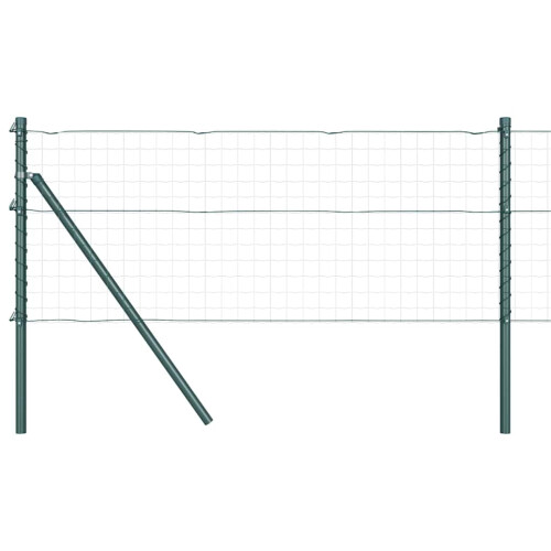Berkfield Fence Post 7 pcs Green Steel 1