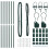 Berkfield Fence Post 7 pcs Green Steel 5