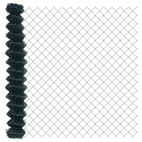 Berkfield Chain Link Fence Green 1