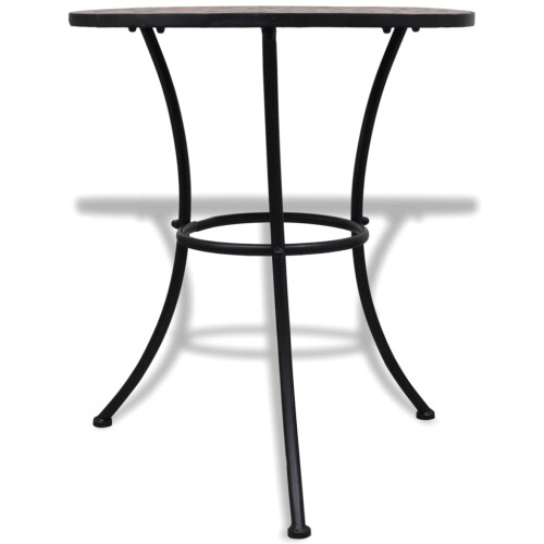 Berkfield Bistro Table Terracotta 60 cm Mosaic 1