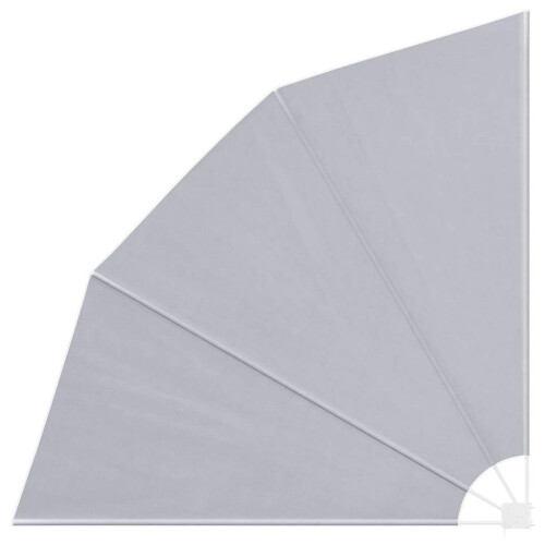 Berkfield Collapsible Balcony Side Awning Grey 210x210 cm 1