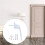 2PCS White Aluminum Casement Window Handle Set, Secure Locking for Double Glazing, Easy Replacement 2