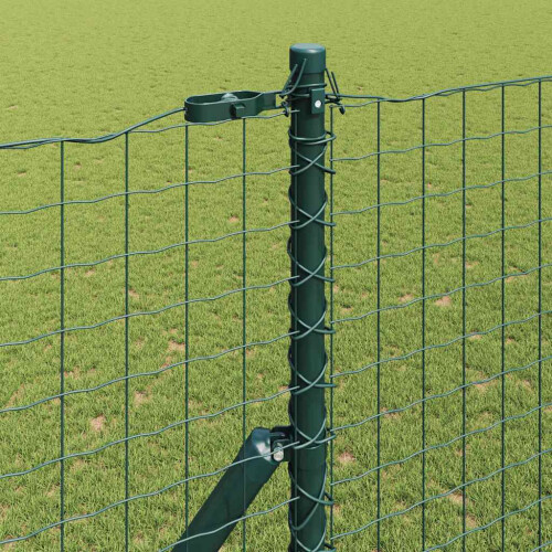 Berkfield Fence Post 7 pcs Green Steel 2