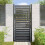 Berkfield Garden Gate Lockable Black 100x200 cm Aluminium 3