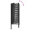 Berkfield Garden Gate Lockable Black 100x200 cm Aluminium 8