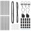 Berkfield Fence Post 7 pcs Grey Steel 4