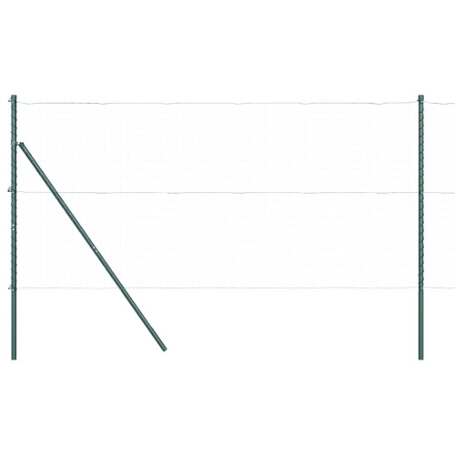 Berkfield Fence Post 7 pcs Green Steel 1