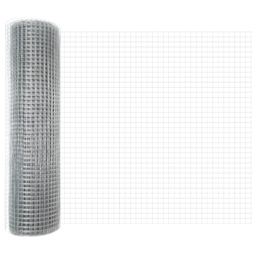 Berkfield Welded Wire Fence Silver 1