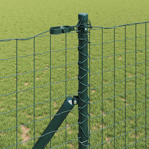 Berkfield Fence Post 7 pcs Green Steel 2