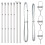 Berkfield Fence Post 7 pcs Silver Steel 4