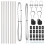 Berkfield Fence Post 7 pcs Silver Steel 5