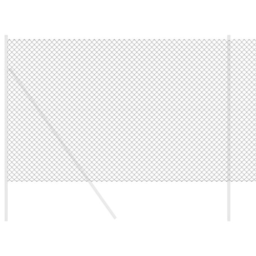Berkfield Chain Link Fence Grey 2