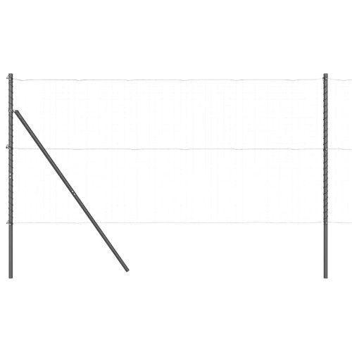 Berkfield Fence Post 13 pcs Grey Steel 1