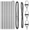 Berkfield Fence Post 13 pcs Grey Steel 4