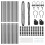 Berkfield Fence Post 13 pcs Grey Steel 5