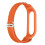 Orange Nylon Loop Comfortable Flexible Fit Adjustable Replacement Wristband for Mi Band 6 1