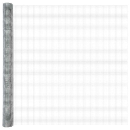 Berkfield Welded Wire Fence Silver 1