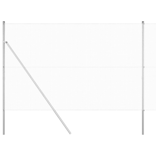 Berkfield Welded Wire Fence Silver 2