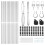 Berkfield Fence Post 13 pcs Silver Steel 4