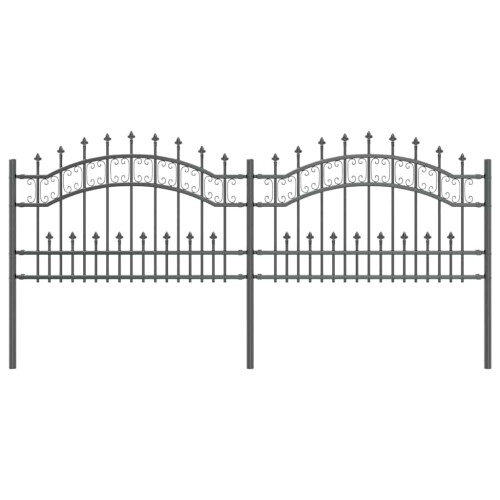 Berkfield Garden Fence KAMPEN Grey 1