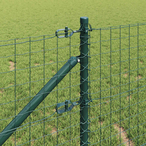 Berkfield Fence Post 7 pcs Green Steel 2