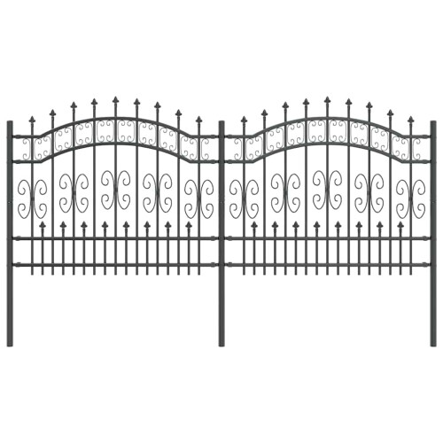 Berkfield Garden Fence KAMPEN Grey 1
