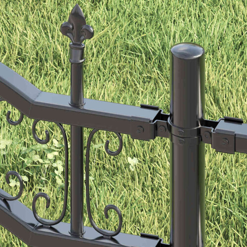 Berkfield Garden Fence KAMPEN Grey 2