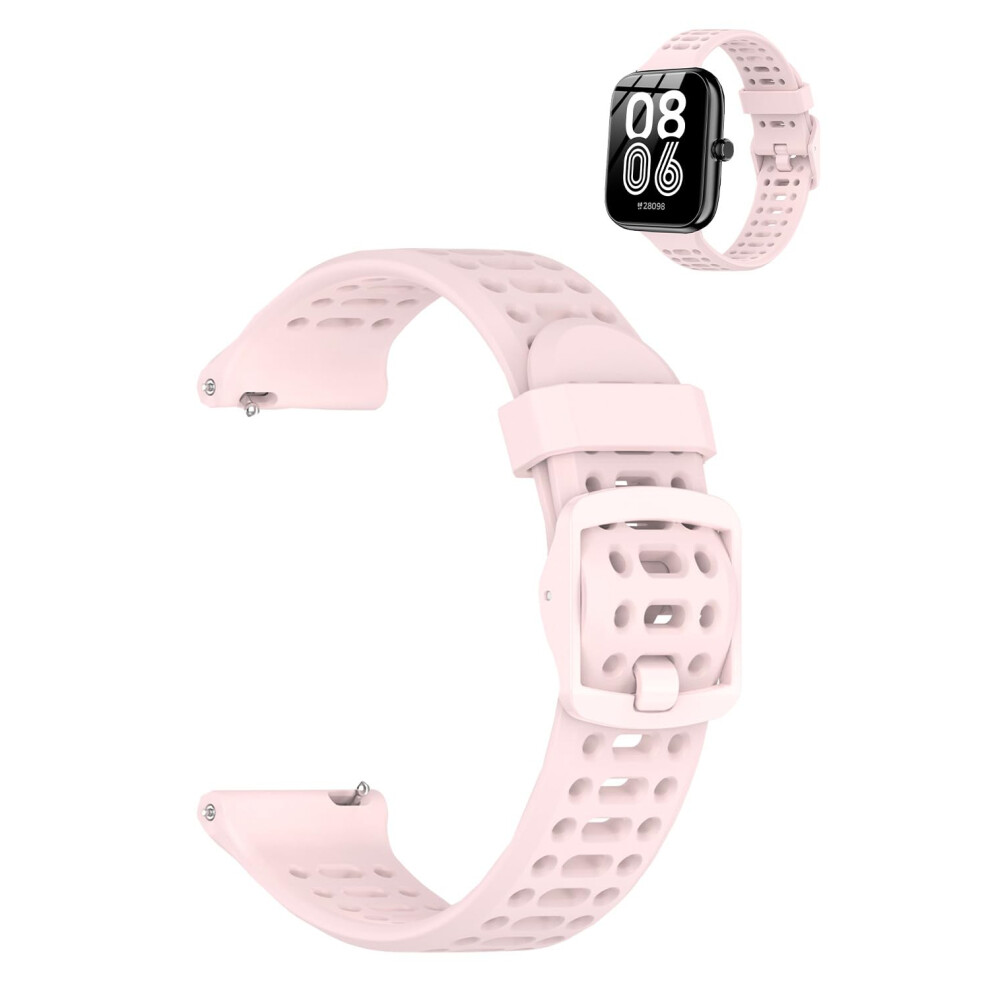 Smartwatch Band For Booomic Idw25 1.83', Soft Lightweight Breathable Silicone Sport Strap, Quick Release Replacement Pink 9351714836906