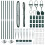 Berkfield Fence Post 7 pcs Green Steel 4