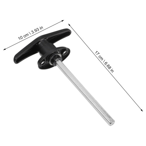 Universal Garage Door Emergency Release Lock Kit 3 Set, Heavy‑Duty T‑Handle with Keyed Security Access 2