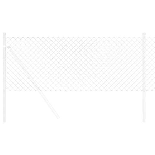 Berkfield Chain Link Fence Silver 2
