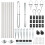 Berkfield Fence Post 7 pcs Silver Steel 6