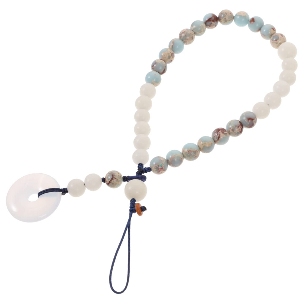 Jade Bead Phone Lanyard With Detachable Short Chain Wrist Strap, Stylish And Secure For Daily Use 9045646628530