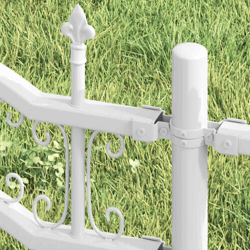 Berkfield Garden Fence KAMPEN White 2
