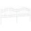 Berkfield Garden Fence KAMPEN White 4