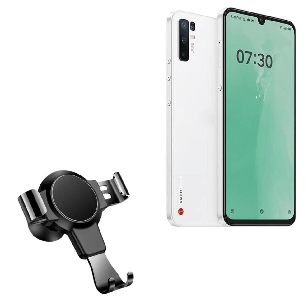 Car Phone Mount Air Vent Holder For Smartisan Nut Pro, Handsâ Navigation Quick Release Grip Jet Black 9045646628561
