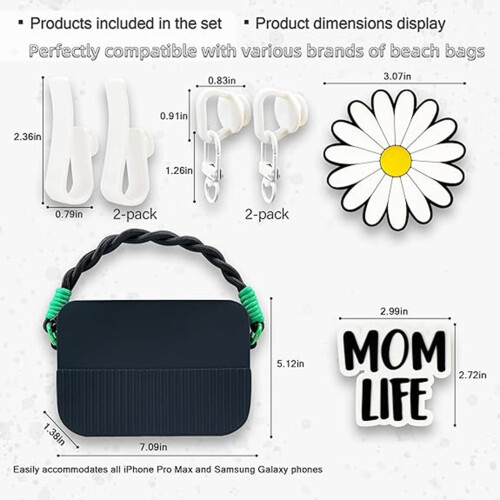 Phone Accessories Set Compatible with Various Bag Sizes 1