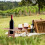 Portable folding picnic table with wine holder 1 piece 4
