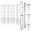 Berkfield Fence Post 13 pcs Silver Steel 5