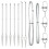 Berkfield Fence Post 7 pcs Silver Steel 4