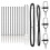 Berkfield Fence Post 13 pcs Grey Steel 4
