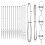 Berkfield Fence Post 13 pcs Silver Steel 4
