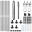 Berkfield Fence Post 7 pcs Grey Steel 6